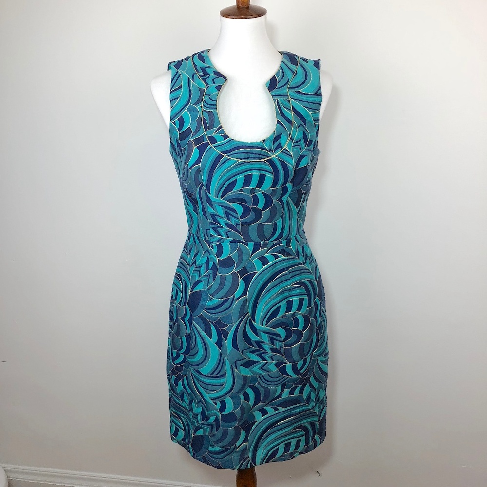 Trina Turk Nash Botanical Mini Dress Sz 6